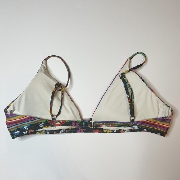 Isabella Rose Black and Red Frida Bondi Floral Boho Bikini Size Large - Picture 4 of 8